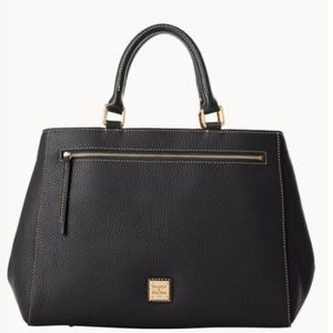 NWT Dooney & Bourke Pebble Grain Satchel Black